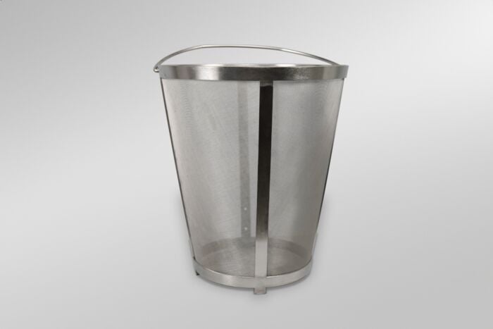 10 Gallon Grain Basket easily mounts on most brewing kettles on the market.