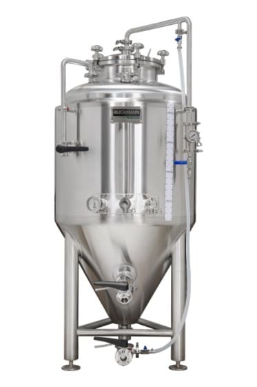 The 2 BBL Fermenter is pictured.  The 1 BBL is similar, just half the size.  