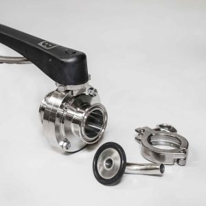 Kettle Whirlpool Kit with 1.5" Sanitary Butterfly Valve